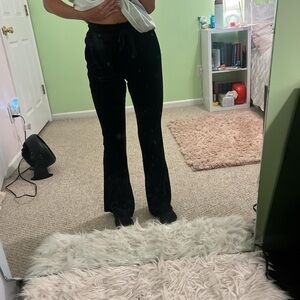 colsie velvet flare leggings